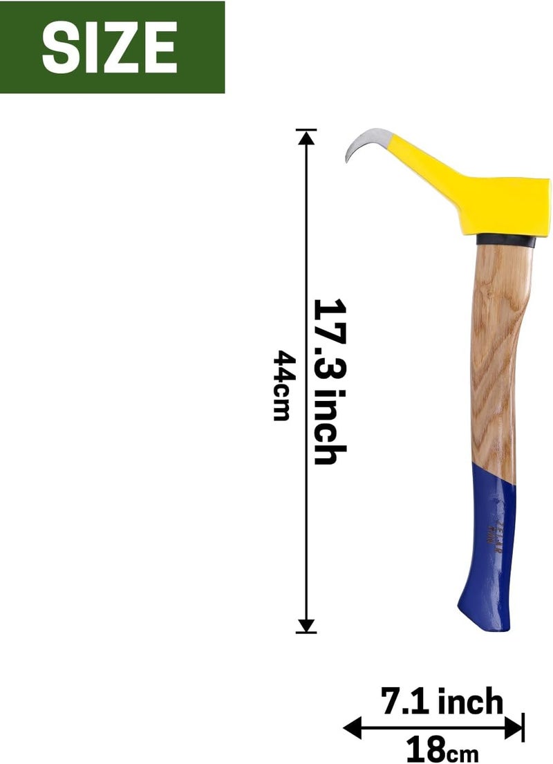 ZELARMAN Pickaroon Logging Tool, Hookaroon, Log Roller Tool, Hookaroon for Dragging and Stacking Firewood, Sharp Pick Tool for Logs - Image 2